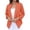 Orange, variant on IMENGL Casual three quarter sleeve solid color suit jacket, Orange M, Size M-3XL