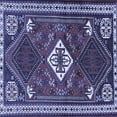 thumbnail image 1 of Ahgly Company Indoor Square Persian Blue Traditional Area Rugs, 3' Square, 1 of 4
