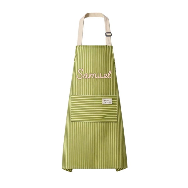 ZZHZGZ Sale Items on Clearance Day Aprons Custom Embroidered Name Aprons for and Children Hand Striped Kitchen Cooking Aprons Unique for Grandmothers/ From D