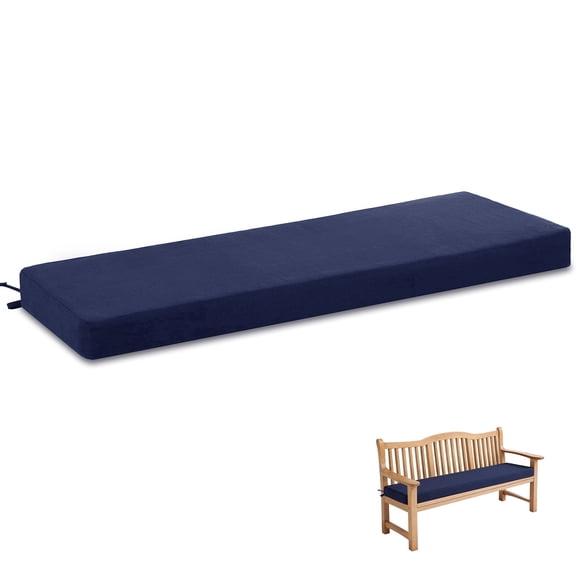 Favoyard Outdoor Bench Cushion 48 x 16 Inch Rainproof Patio Furniture Cushions Fastness Garden Settee porch swing cushions with Ties