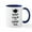 White/Navy Inside, variant on CafePress - Keep Calm And Drink Tea Mug - 11 oz Ceramic Mug - Novelty Coffee Tea Cup