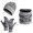 Grey, variant on HNMKIU Men's Women's Winter Knitted Scarf And 3 Piece Set Warm Woolen Thick Outdoor Thermal Hat Neck Protector For Cold Weather Coffee - One Size