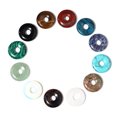 thumbnail image 3 of Round Shaped Stone Necklace Earring Bracelet Pendant DIY Decor Handmade Pendants Findings Craft Pendants Jewelry Making Findings Handmade Accessory Type 9, 3 of 9