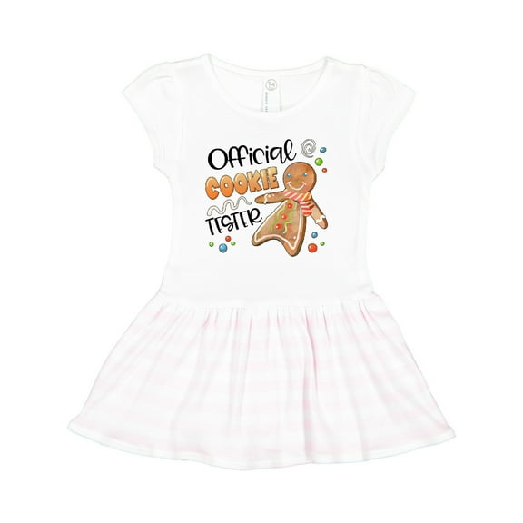 Inktastic Official Cookie Tester Cute Gingerbread Girls Toddler Dress