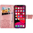 thumbnail image 2 of Compatible with iPhone 11 Wallet Case for Women, Leather Flip Folio with Kickstand Magnetic and Card Holder Protective Case for iPhone 11 Butterfly Rose Gold SD, 2 of 16