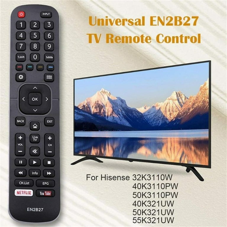 最も信頼できる Control Remote TV Smart EN2B27 3139 RC3394402/01 Hisense For アクセサリ