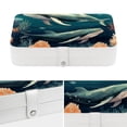 thumbnail image 4 of Whale PU Leather Jewelry Display Organizer Box Display Case Portable Earring Holder with Removable Compartment, 4 of 6