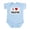 Sky Blue, variant on CafePress - I Love MOM Infant Bodysuit - Baby Light Bodysuit, Size Newborn - 24 Months