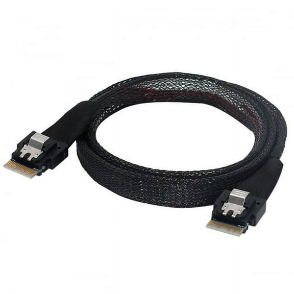 Xiwai Cable PCI-E Slimline SAS 4.0 SFF-8654 4i 38pin Host to SFF-8654 Slim SAS Target Cable 50cm