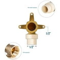 thumbnail image 5 of Supply Giant BRCPD012-NL 1/2" Lead Free Brass Elbow with Drop Ear Tabs and a Female Threaded and CPVC Connect, 5 of 6