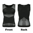 thumbnail image 1 of Men Compression Shirt Slimming Undershirt Body Shaper Chest Compression Tummy Control Tank Top Shapewear Underwear black M, 1 of 6