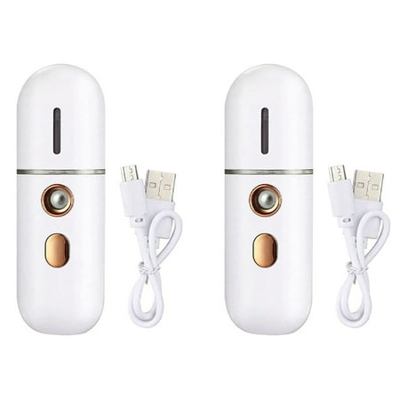 

2X Portable Facial Steamer Mini USB Facial Humidifier Nano Facial Sprayer Face Steamer Mist Spray Machine