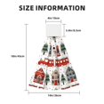 thumbnail image 3 of Wukai Christmas Houses Print Kitchen Towels Quick Dry Washcloths, Coral Velvet Dishtowels Multipurpose Reusable Cloths, Soft Tea Absorbent Cleaning Cloths, 3 of 7
