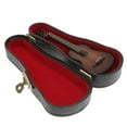 thumbnail image 2 of Shisuyan 1 Set Mini Guitar Decor Wooden Guitar Model Miniature Guitar Miniature Decoration, 2 of 8