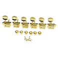 thumbnail image 3 of Runquan 6 Pieces Retro Electric Guitar Tuners Split Shaft Easily Install Tuning Pegs Golden, 3 of 8