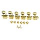thumbnail image 4 of 6 clavijas de afinación de guitarra vintage de eje dividido, semicerradas, repuestos profesionales, montaje sencillo, 15:1, 6R Dorado, 4 of 10