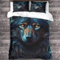 thumbnail image 1 of D pour Garçons Filles avec Housse de Couette Loup, Faune, Animal, Pièces, Double, 1 of 5