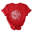 thumbnail image 5 of Fesfesfes T Shirt Pack Women's Fashion Crewneck Printed Short Sleeve T-shirt Casual Loose Shirt Tops Shirts Women L(US:8), 5 of 5