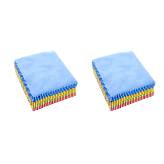 Paño de limpieza de microfibra Seitruly para anteojos lentes de cámara pantalla de teléfono 100 Uds color mezclado 13*13cm