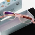 thumbnail image 2 of Gafas ópticas para niños con protección antibloqueo de luz Rosado, 2 of 9