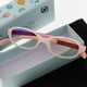 thumbnail image 2 of Gafas con montura de silicona TR para niños que bloquean la luz Rosado, 2 of 9