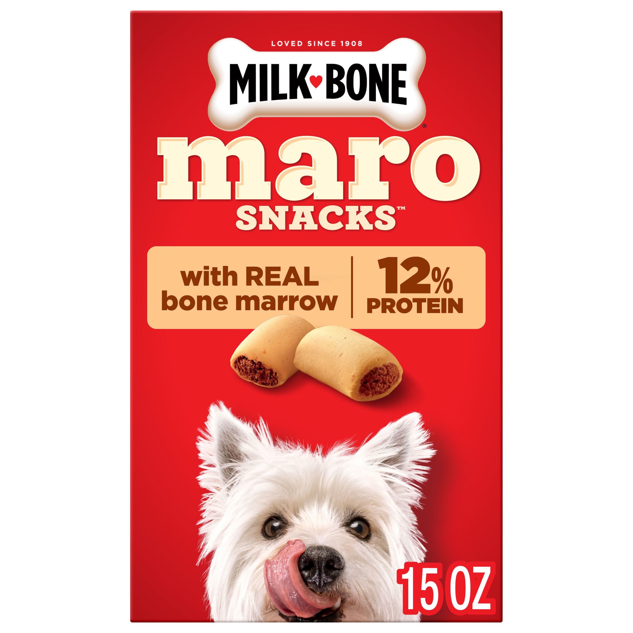 Milk Bone MaroSnacks Small Dog Treats With Bone Marrow, 15 ozs