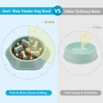 thumbnail image 4 of Slow Feeder Dog Bowls Slow Eating Pet Bowls Puzzle Anti-Gulping Interactive Bloat Durable Preventing Choking Healthy Dogs Bowl, 4 of 6