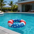 thumbnail image 5 of Luckky US Independence Day Flag Themed Inflatable Swim Ring without Handles,Extra Thick Anti-Roll Swimming Aid,Patriotic Float for Pool,Beach,Summer Water Fun, 5 of 6