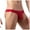 Red, variant on HUPOM Men'S Underwear Underwear For Men Pack Low waist Drop Waist Striped Bikini Red XL
