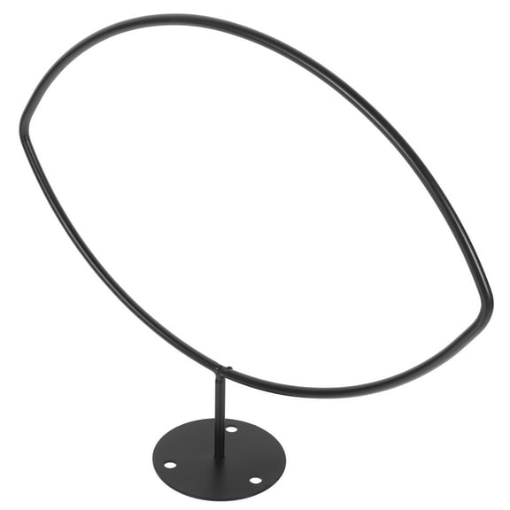 Niceauty Football Holder Wall Mount Sports Ball Holder Black 1Pcs