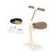 thumbnail image 4 of Asiento de bicicleta para niños, accesorio de metal para ciclismo, portátil, resistente y plegable. Caqui, 4 of 9
