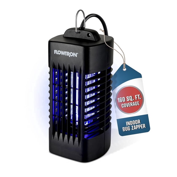 Flowtron Indoor Bug Zapper 1000V UV Light Mosquito & Fly Trap Plug-In for Home 160 Sq Ft