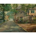 thumbnail image 2 of Bansemer, Roger 14x12 Black Ornate Wood Framed with Double Matting Museum Art Print Titled - The Little House on Spanish Street, 2 of 4