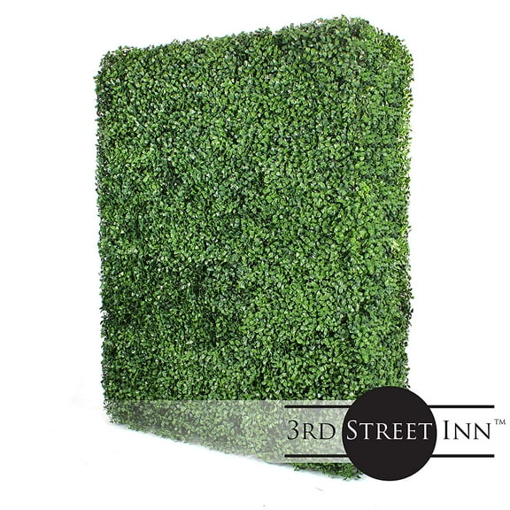 3rd Street Inn Rectangular Outdoor Artificial Hedge Wall Divider - Boxwood