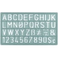 thumbnail image 2 of Westcott Lettering Guide, Letters and Numbers, 5 x 10 Inches, 2 of 2