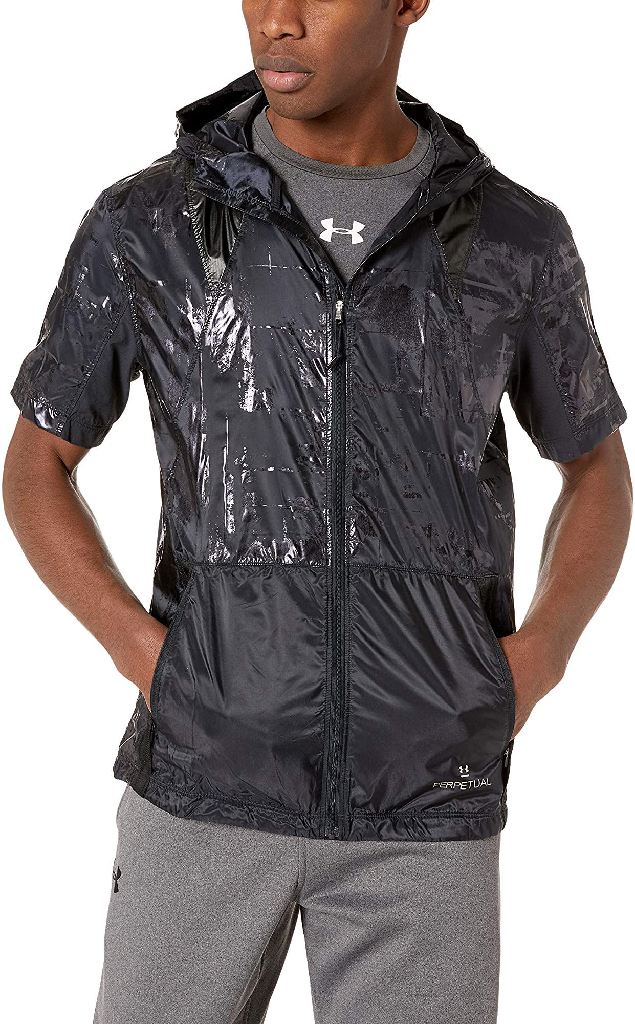 under armour short sleeve windbreaker