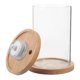 thumbnail image 3 of Portable Desktop Fish Tank Transparent Glass LED Aquarium with Wooden Lid Base 1 Set, 3 of 4