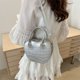 thumbnail image 5 of Bolso Hombro Con Asa Superior Forma Manzana Y Patrón Piedra Alrededor para Mujer, 5 of 6