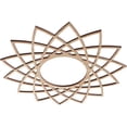 thumbnail image 2 of Ekena Millwork 16"OD x 6 1/8"ID x 3/8"T Eleanor Wood Fretwork Pierced Ceiling Medallion, Alder, 2 of 3