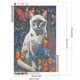 thumbnail image 2 of Pintura de diamante 5D DIY, taladro redondo completo, mariposa y gato, decoración del hogar, 40x60cm, 2 of 9