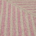 thumbnail image 2 of 8' x 10' Magenta Pink And Beige Rectangular Handmade Braided Area Throw Rug, 2 of 2