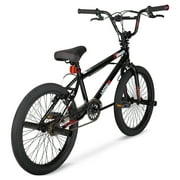 Hyper Bicycles 20 Boys Spinner BMX Bike, Children Ages 8-13, Black