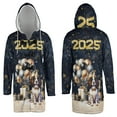 thumbnail image 3 of Happy New Year English Springer Spaniel Welcome 2025 Balloon Firework Party All Over Print 3D Hooded Duffle Toggle Coat Springers Dog Lover Gifts - 01014, 3 of 6