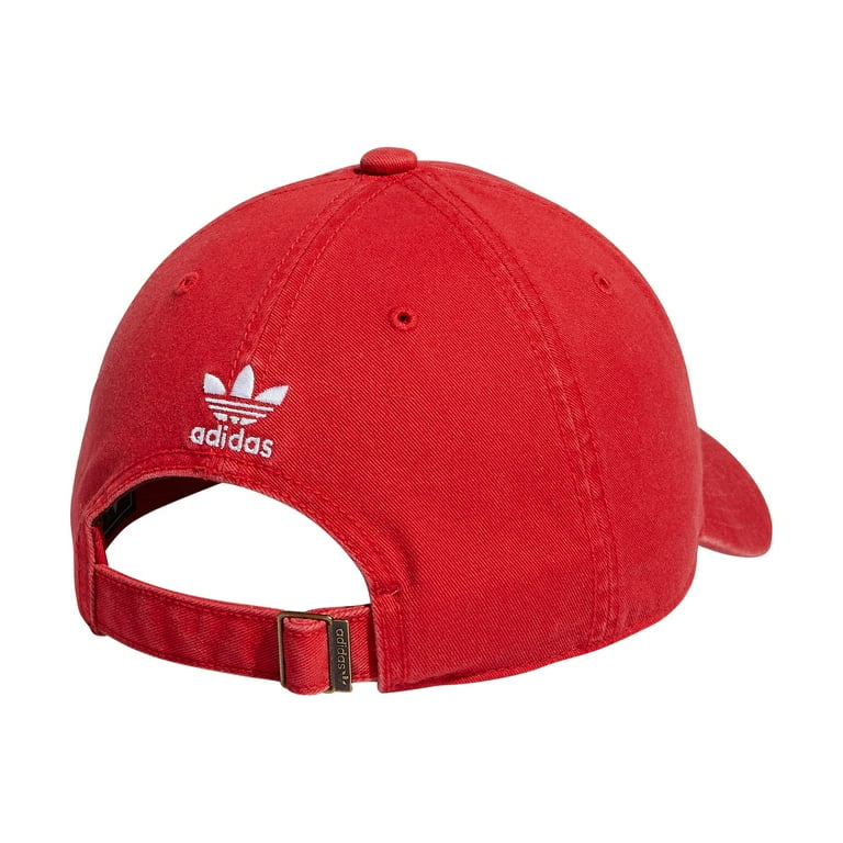 adidas Originals Men's Relaxed Fit Strapback Hat, Better Scarlet