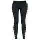 thumbnail image 3 of Leggings punk de cintura alta para mujer, pantalones ajustados con cordones góticos de Halloween (1 pieza), 3 of 5
