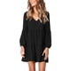 thumbnail image 1 of Vestido túnica de verano para mujer, escote en V, vestidos casuales fluidos y holgados, 1 of 7
