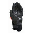 thumbnail image 3 of Dainese Carbon 4 Short Leather Gloves Black/Fluorescent Red - Large, 3 of 3