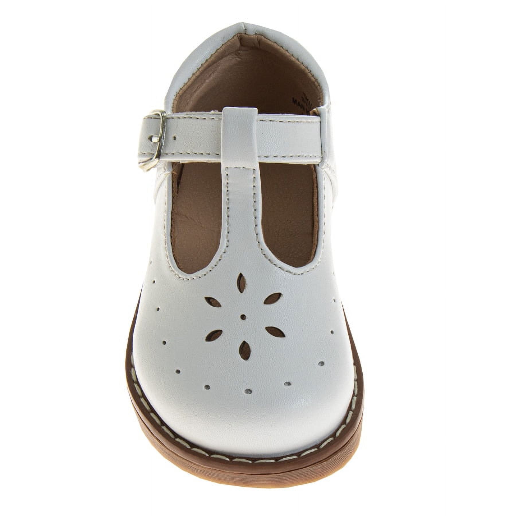 Josmo 8193 Buckle Toddlers' Medium Width Walking Shoes - White, 7.5