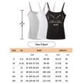 thumbnail image 7 of Vaslanda 3 Packs Camisole Tops for Women with Built in Padded Bra Adjustable Spaghetti Strap Summer Tank Tops, 7 of 7