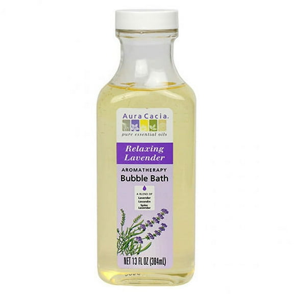 Aura Cacia Aromatherapy Bubble Bath, Relaxing Lavender - 13 Oz